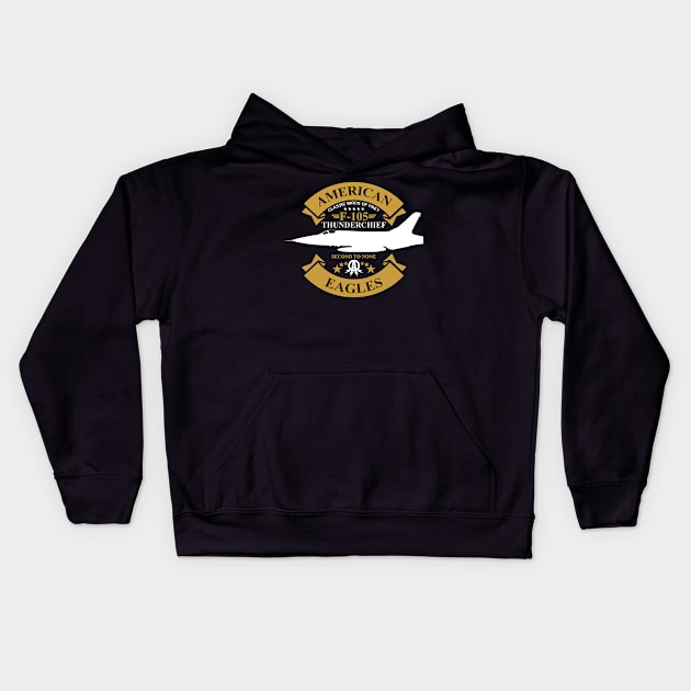 F-105 Thunderchief Kids Hoodie by Tailgunnerstudios